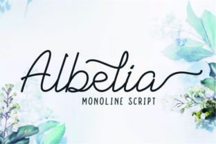 Albelia Script: A Refined Mono-Line Typeface for Elegant Branding