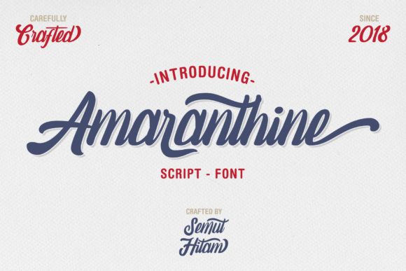 Amaranthine Script: A Vintage-Inspired Font That Elevates Real Business Branding