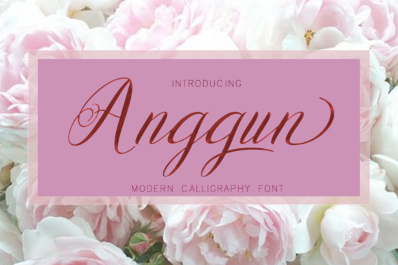 Anggun Script: A Feminine, Modern Typeface for Polished Branding