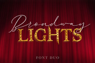 Broadway Lights Duo: A Script & Sans Serif Typeface for Marketers