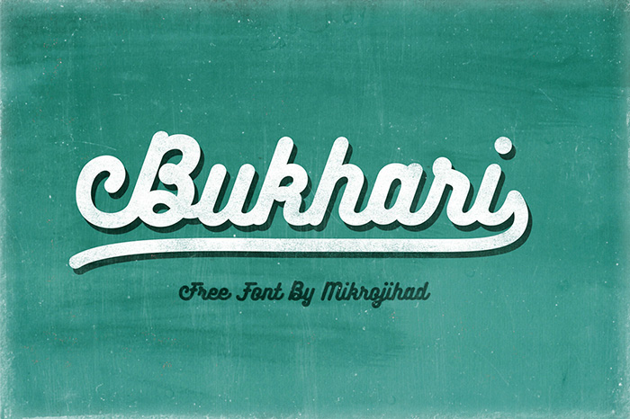 Bukhari Script: A Bold Monoline Font for Web Design