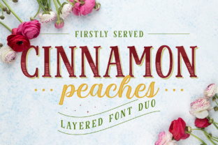 Cinnamon Peaches Family: A Layered Script Font for Editorial Warmth