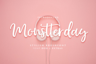 Monstterday Script: A Handwritten Copperplate Font for Editorial Elegance
