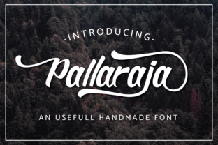 Pallaraja Display Font: Romantic Script, Athletic Appeal