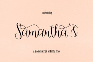 Samantha’s Script: A Premium Font for Distinctive Branding